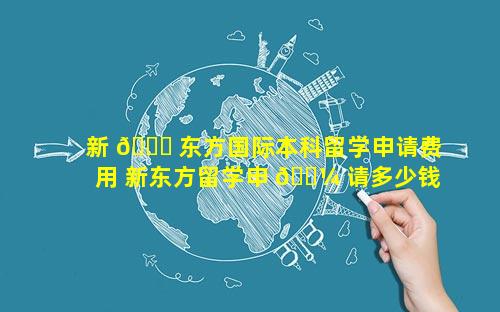 新 🐛 东方国际本科留学申请费用 新东方留学申 🌼 请多少钱